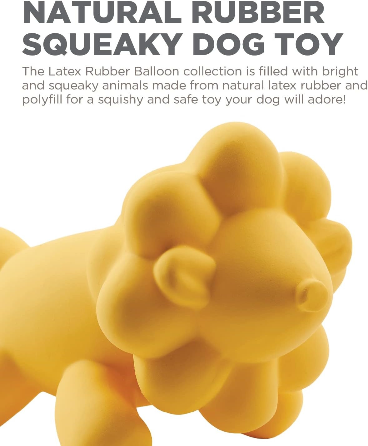 image:imageOutward Hound by Charming Pet Latex Rubber Balloon Squeaky Dog Toy Blue XSYellow