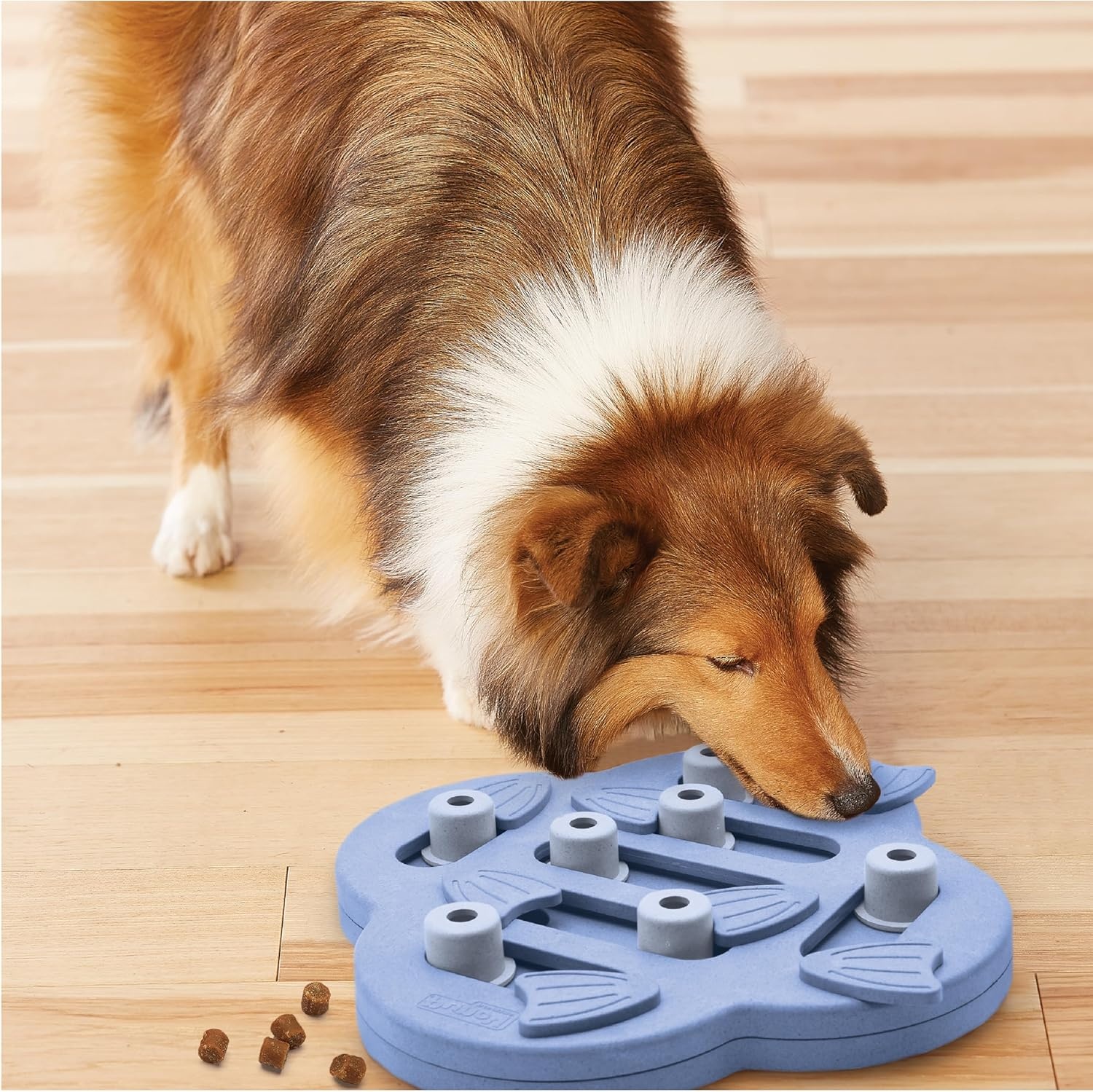 image:imageOutward Hound by Nina Ottosson Dog Hide N Slide Treat Puzzle Enrichment Toy Level 2 Intermediate Tan CompositeDog HideNSlide Purple