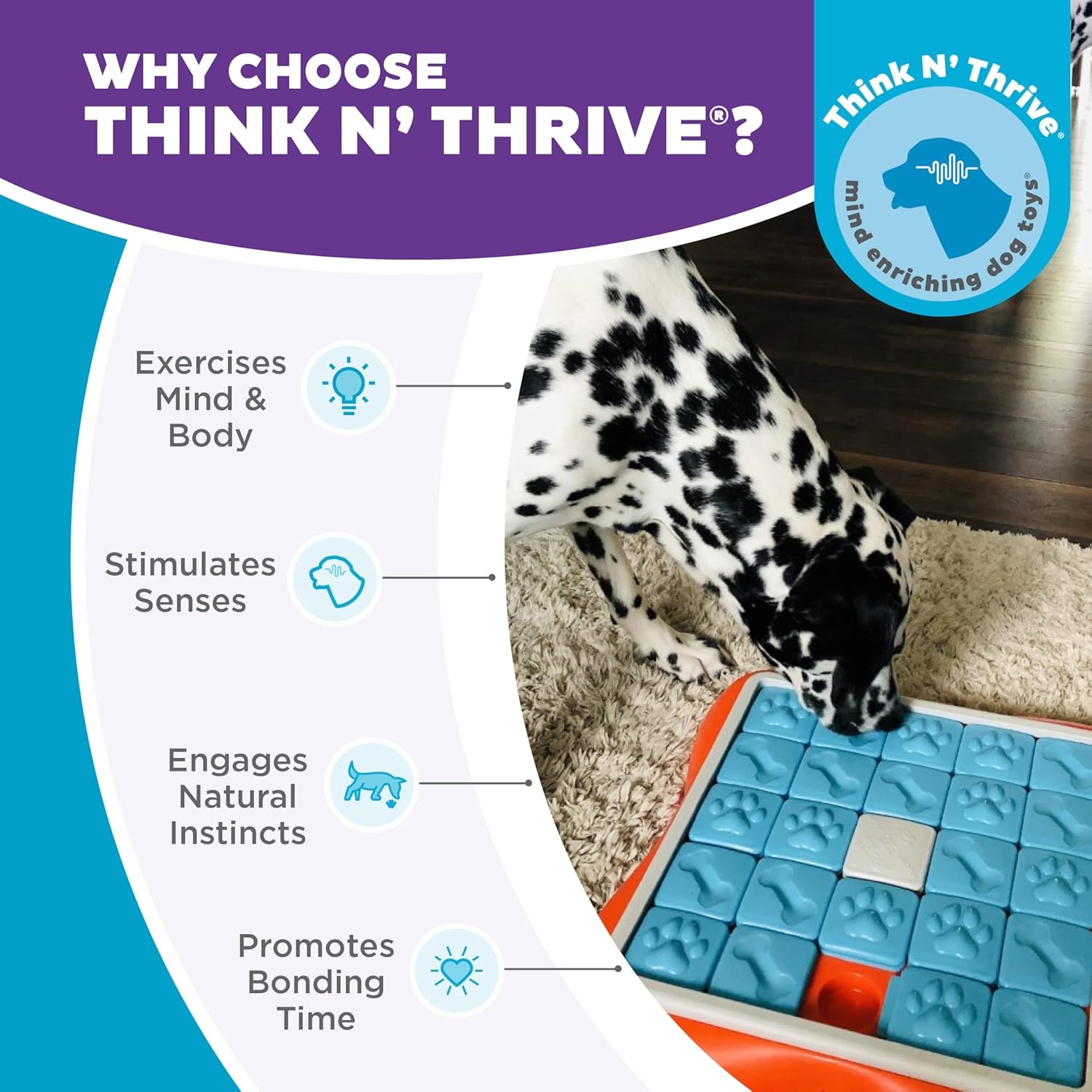 image:imageOutward Hound by Nina Ottosson Dog Tornado Interactive Treat Puzzle Enrichment Toy 3 Spinning Layers Level 2 IntermediateChallenge Slider Orange Blue