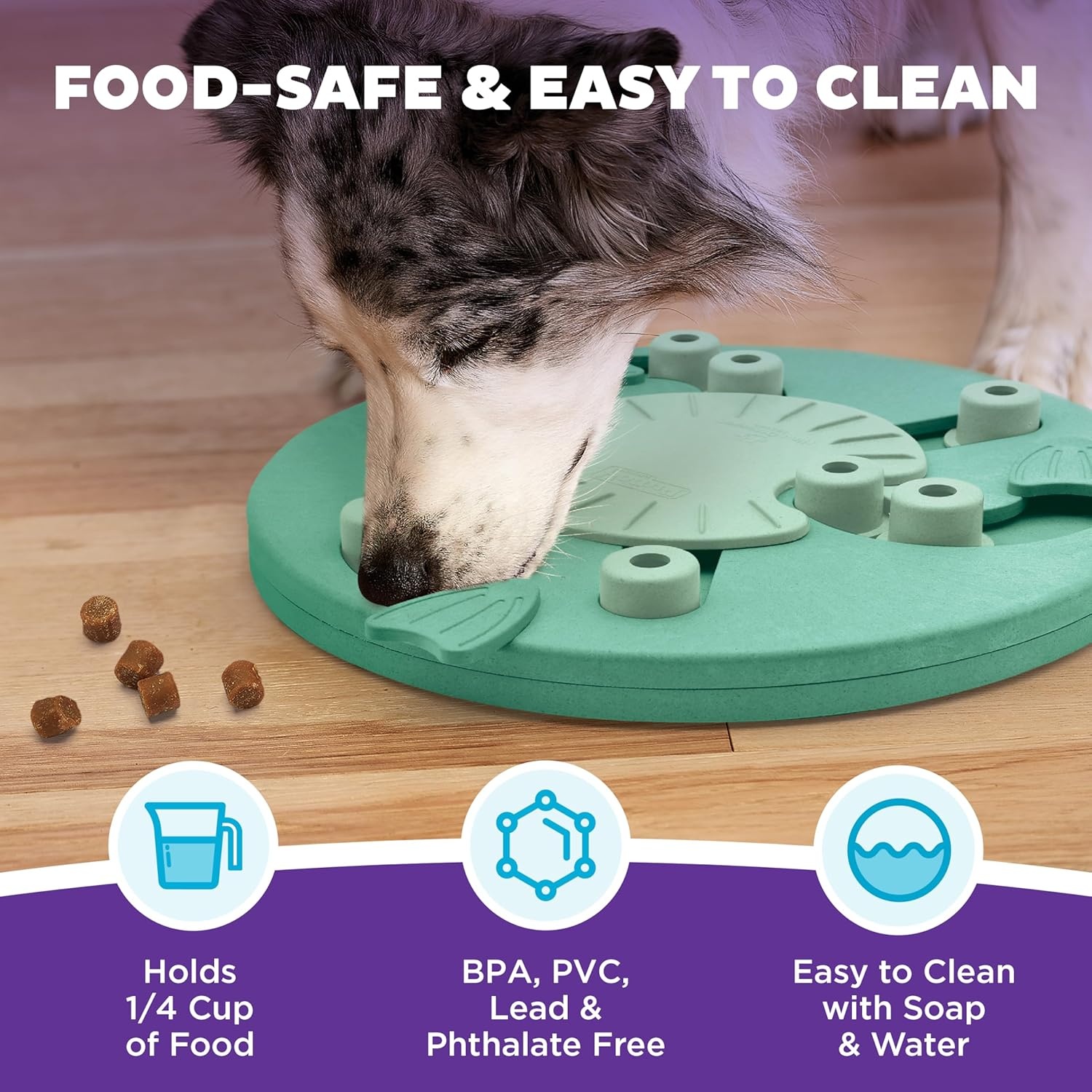 image:imageOutward Hound by Nina Ottosson Dog Tornado Interactive Treat Puzzle Enrichment Toy 3 Spinning Layers Level 2 IntermediateDog Worker Green