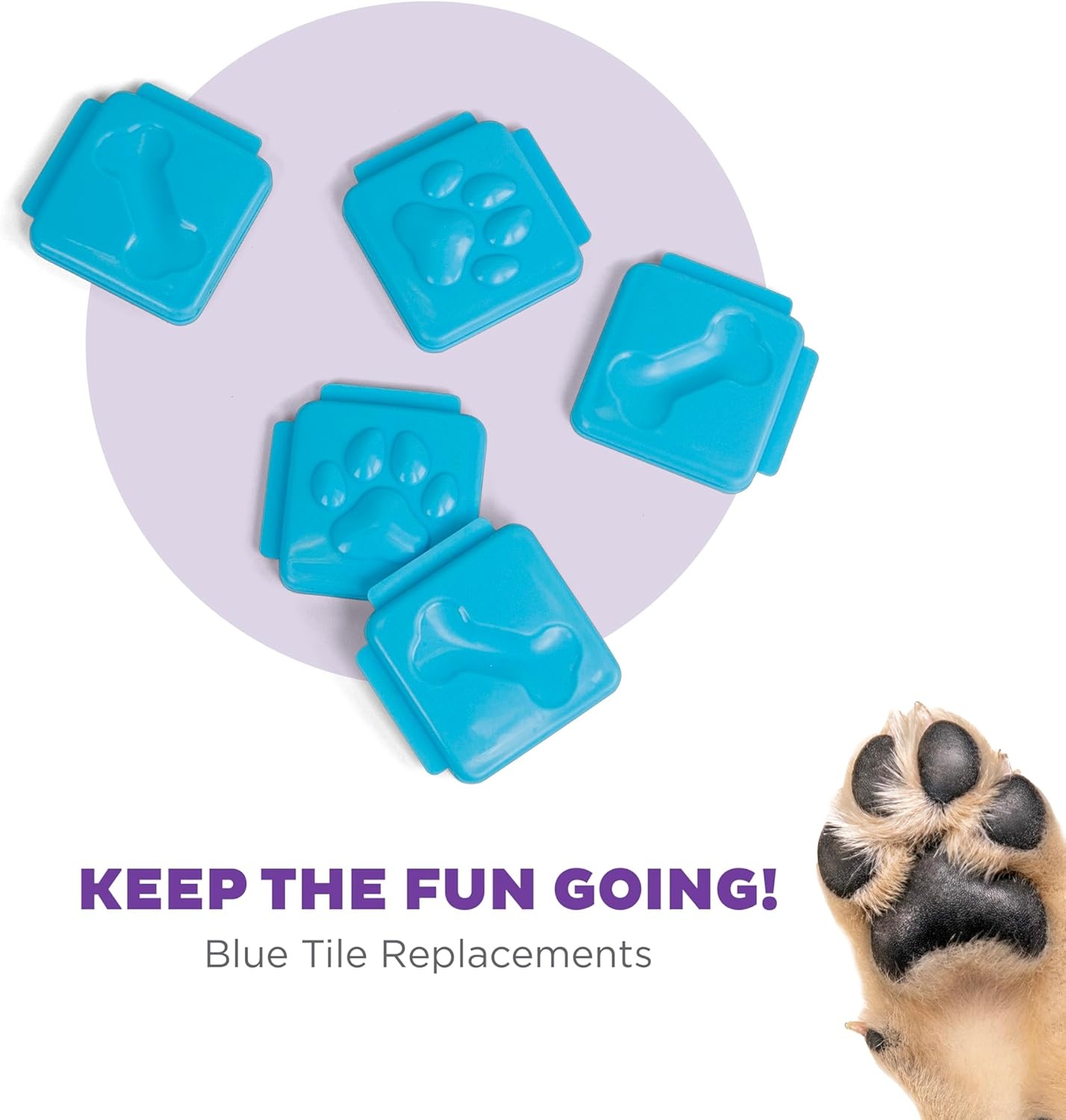 image:imageOutward Hound by Nina Ottosson Dog Tornado Interactive Treat Puzzle Enrichment Toy 3 Spinning Layers Level 2 IntermediateExtra Tiles Blue