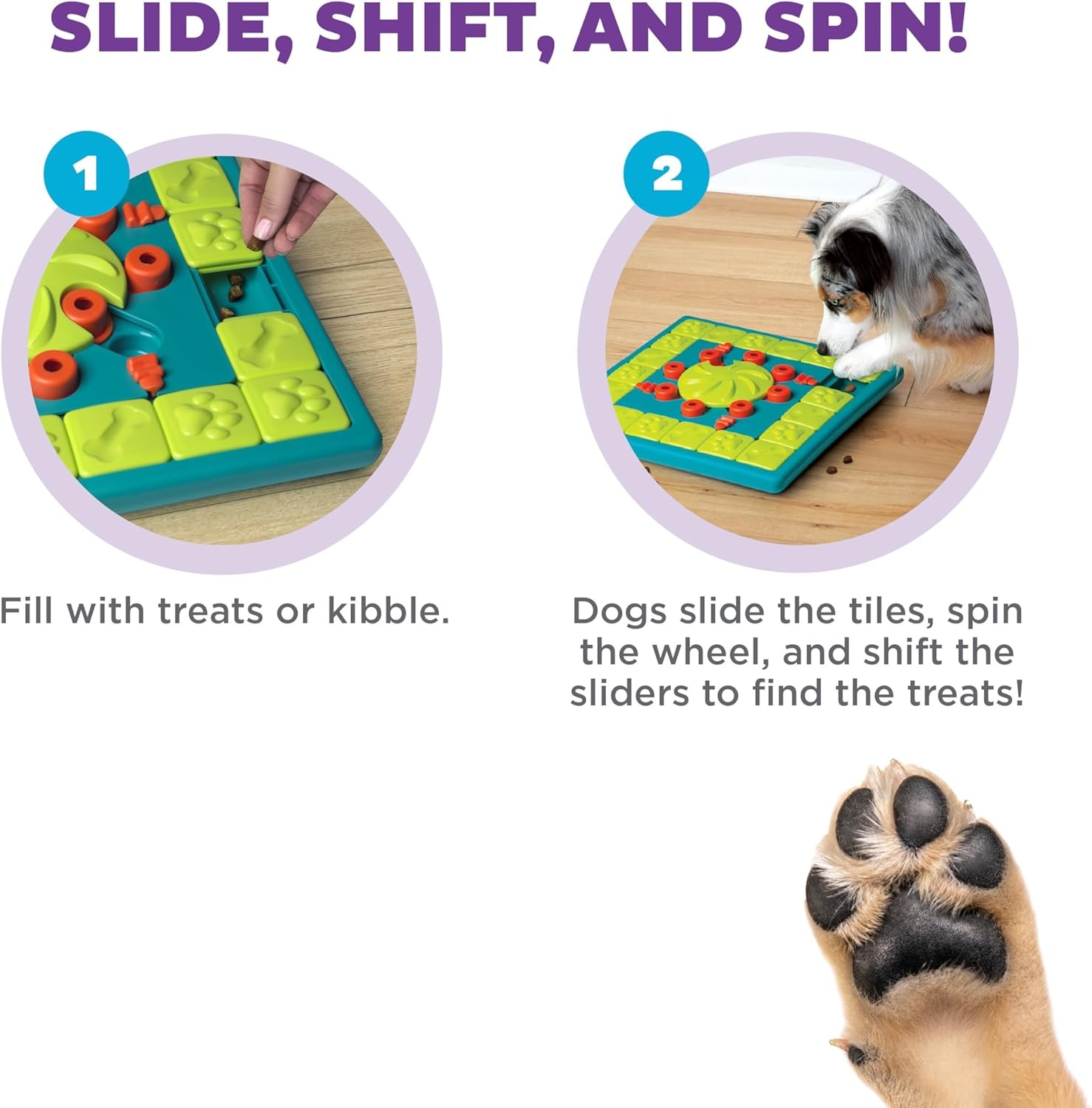 image:imageOutward Hound by Nina Ottosson Dog Tornado Interactive Treat Puzzle Enrichment Toy 3 Spinning Layers Level 2 IntermediateMultipuzzle Green