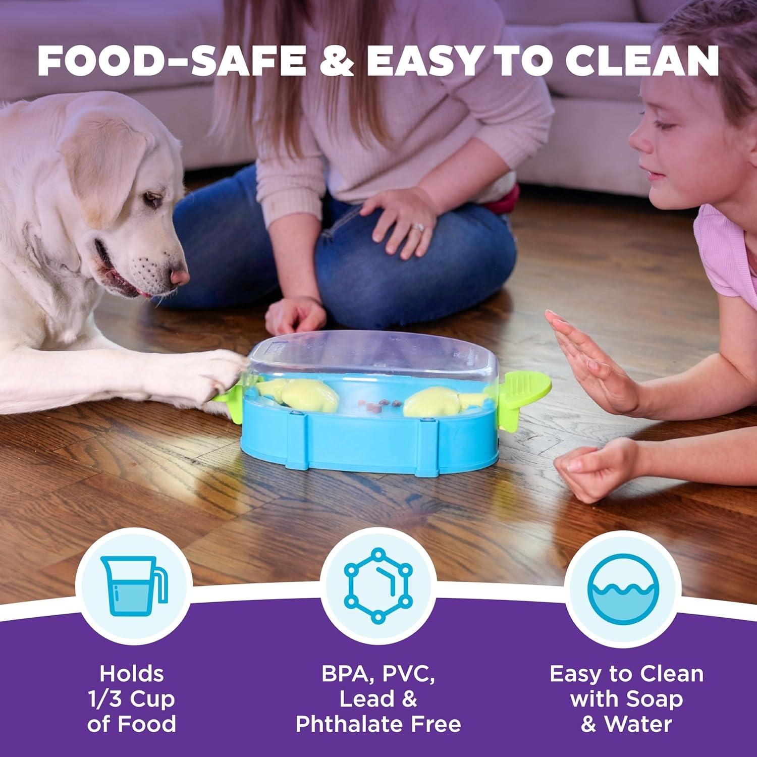 image:imageOutward Hound by Nina Ottosson Dog Tornado Interactive Treat Puzzle Enrichment Toy 3 Spinning Layers Level 2 IntermediatePaw N Play Blue
