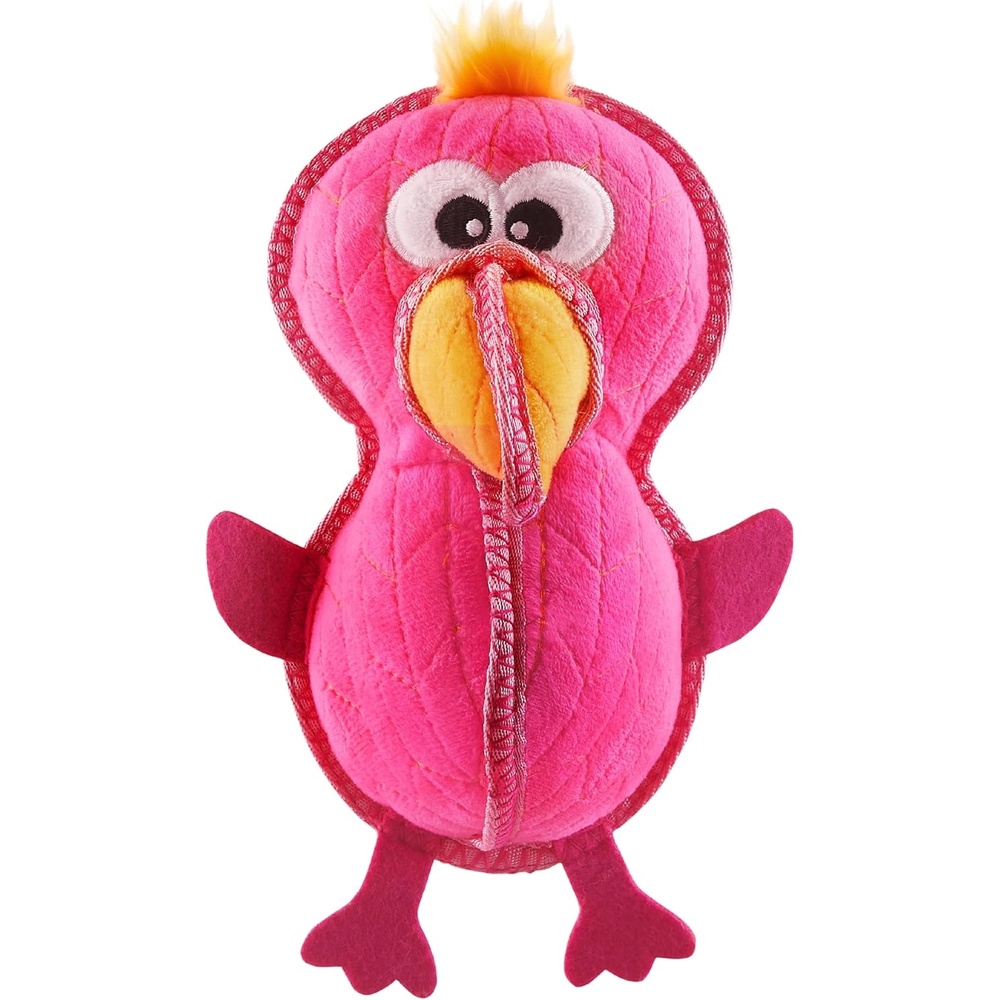 image:imageOutward Hound Xtreme Seamz Alligator Squeaky Dog Toy Reinforced Dense Stuffing Plush ToyFlamingo