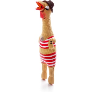 image:imageOutward Hound Squawkers Grandpa Gimpy Latex Rubber Chicken Interactive Dog Toy Large