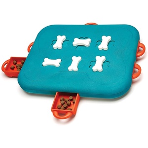 image:imageOutward Hound by Nina Ottosson Dog Tornado  Interactive Treat Puzzle Enrichment Toy 3 Spinning Layers Level 2 IntermediateDog Casino Blue  Orange