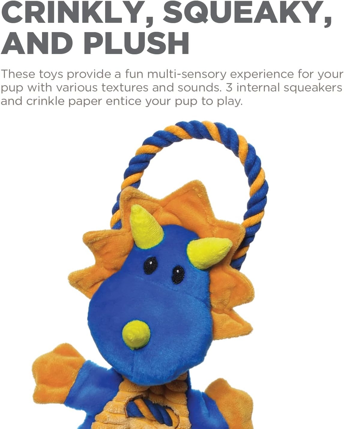 image:imageOutward Hound Ranch Roperz Pig Plush Squeaky Dog ToyRopiez Dragon