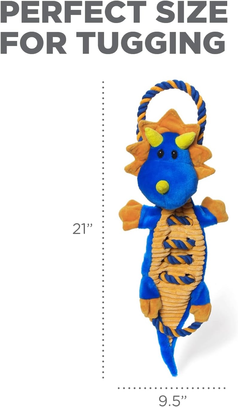 image:imageOutward Hound Ranch Roperz Pig Plush Squeaky Dog ToyRopiez Dragon