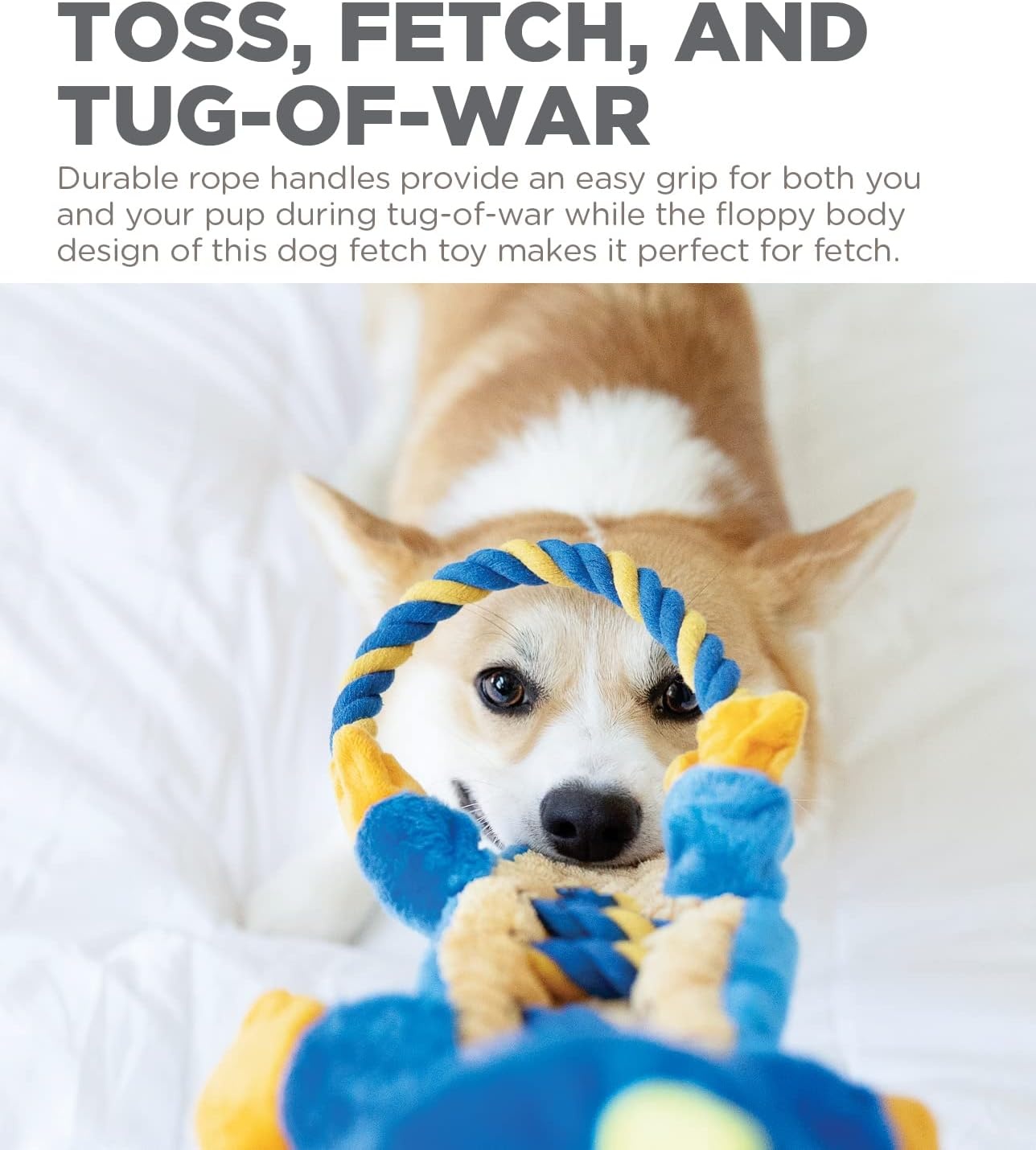 image:imageOutward Hound Ranch Roperz Pig Plush Squeaky Dog ToyRopiez Dragon