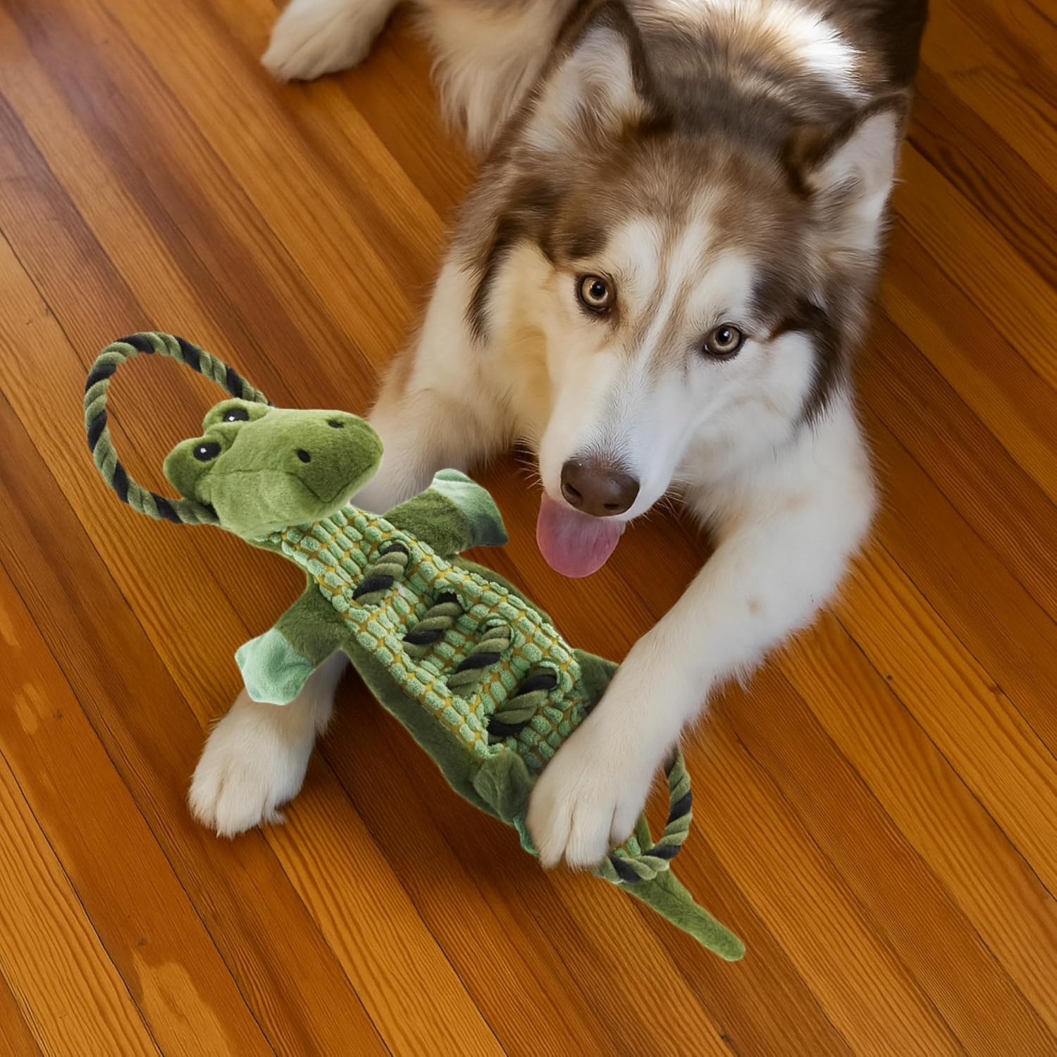 image:imageOutward Hound Ranch Roperz Pig Plush Squeaky Dog ToyRopiez Gator