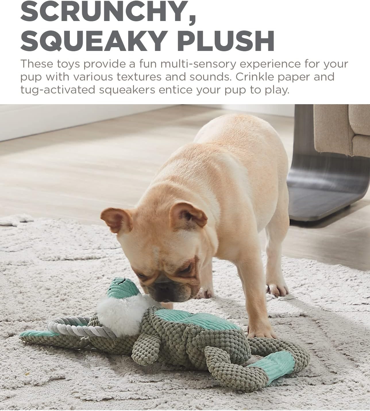 image:imageOutward Hound Ranch Roperz Pig Plush Squeaky Dog ToyScrunch Bunch Bunny