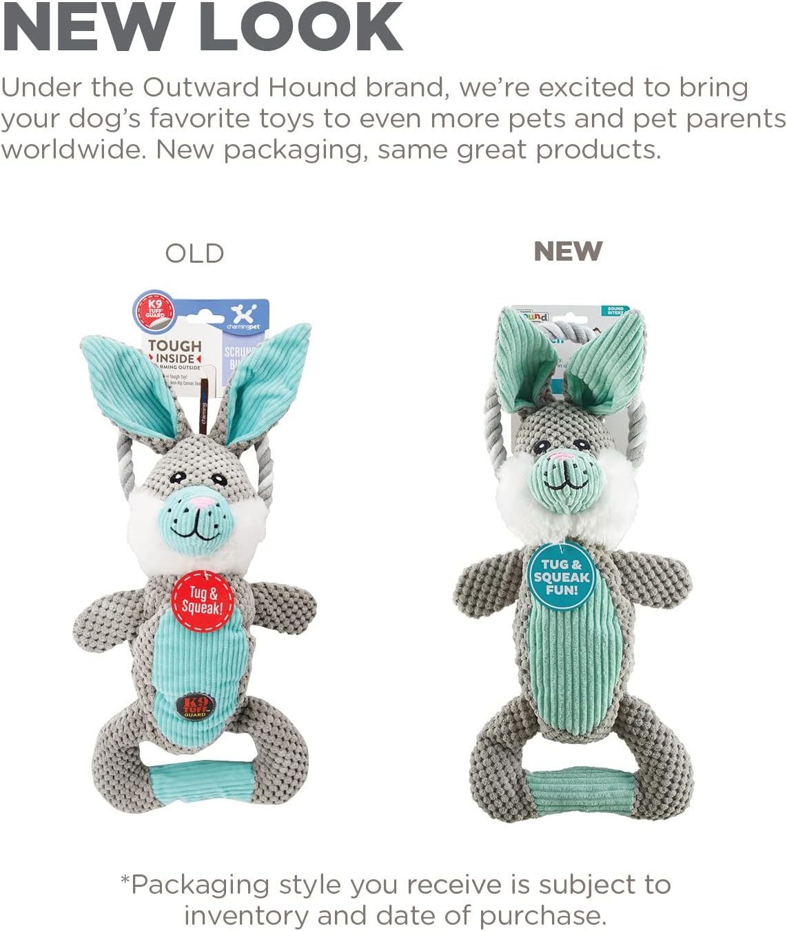 image:imageOutward Hound Ranch Roperz Pig Plush Squeaky Dog ToyScrunch Bunch Bunny