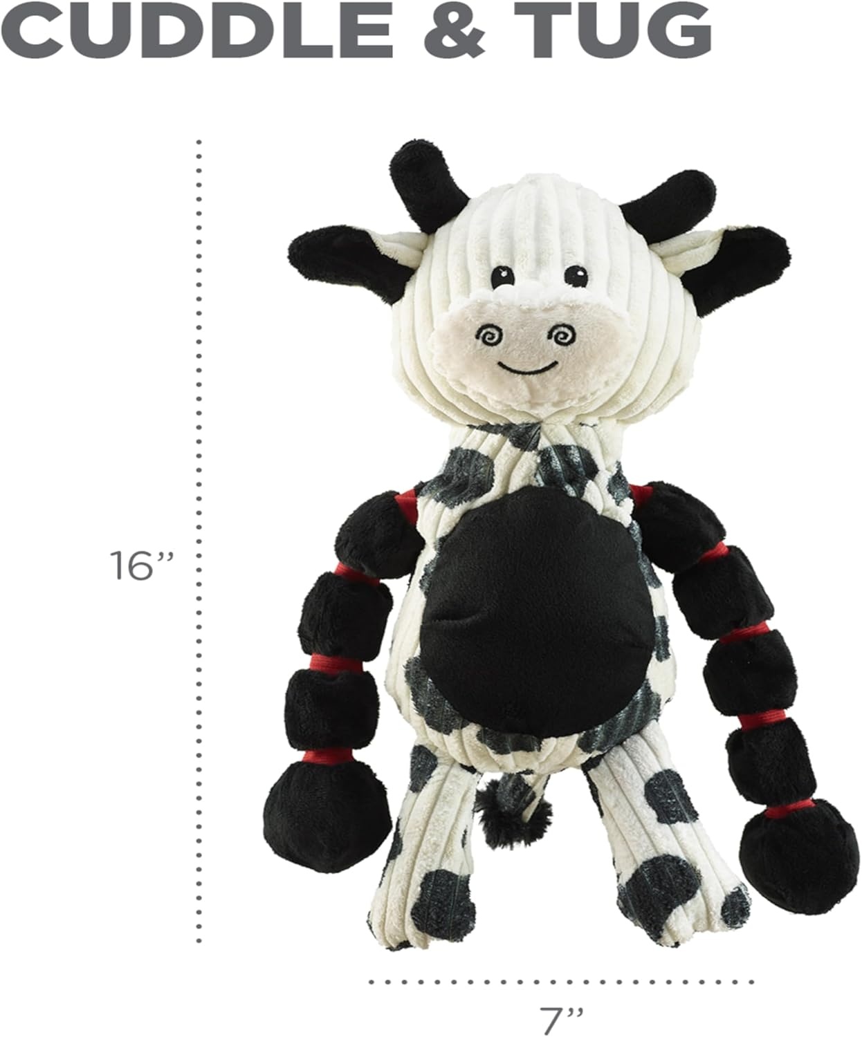 image:imageOutward Hound Thunda Tugga Gorilla Plush amp Squeaky Dog Tug ToyCow
