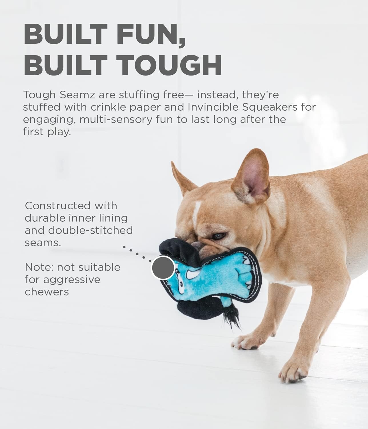 image:imageOutward Hound Tough Seamz Lion Plush Dog Toy MediumElephant
