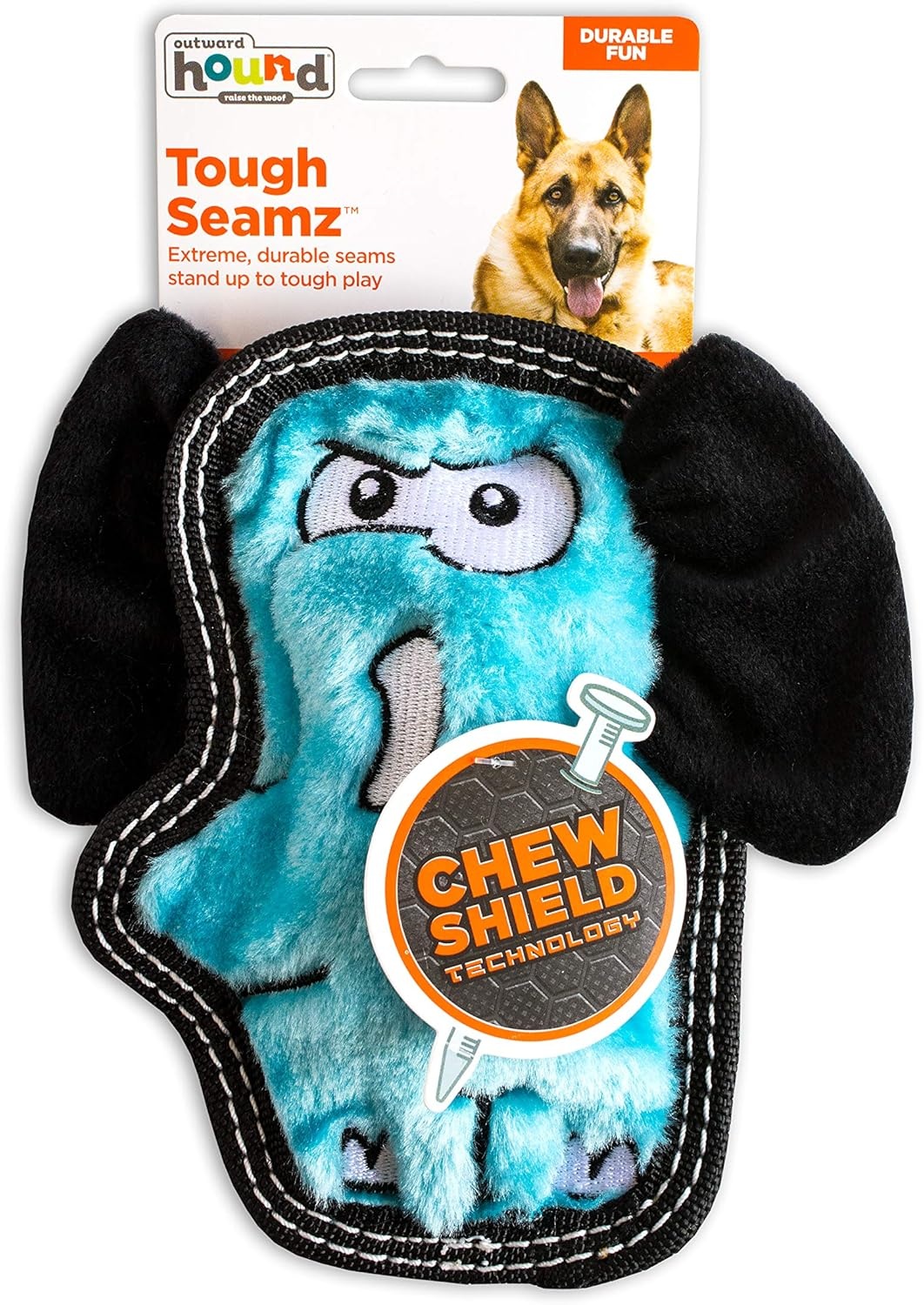 image:imageOutward Hound Tough Seamz Lion Plush Dog Toy MediumElephant