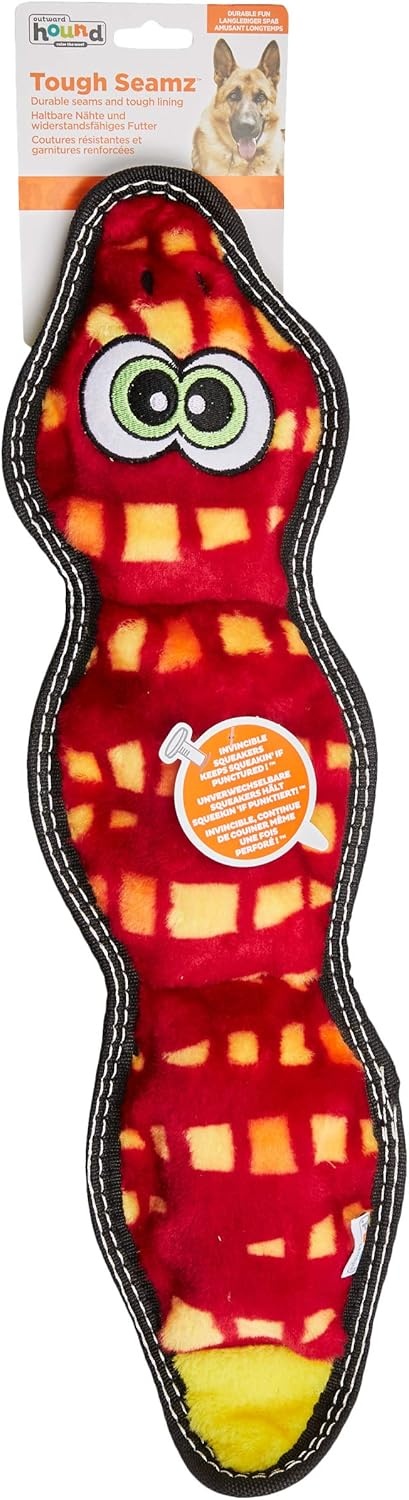 image:imageOutward Hound Tough Seamz Lion Plush Dog Toy MediumSnake