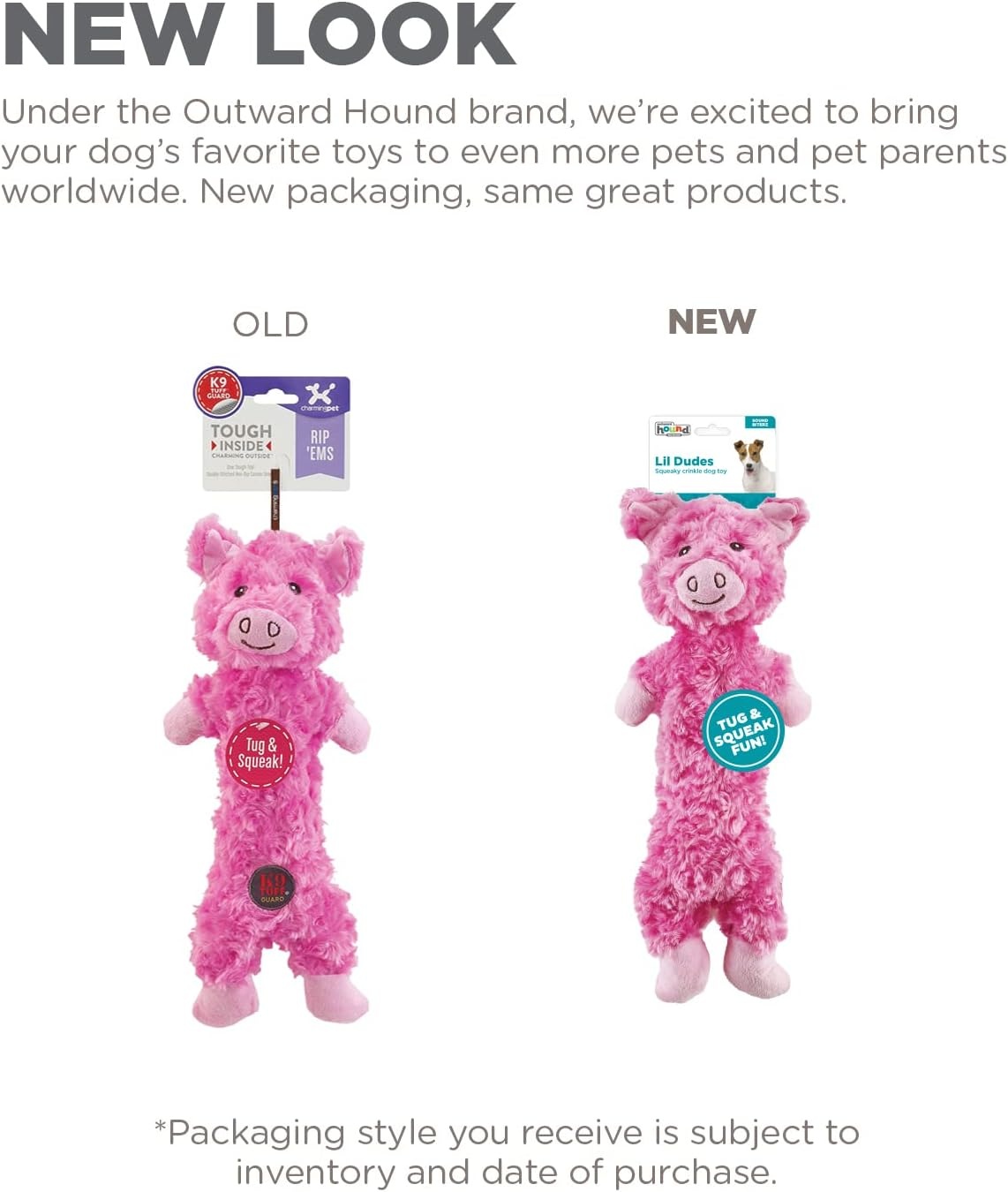 image:imageOutward Hound by Charming Pet Animates Lamb Plush Squeaky Dog ToyLil Dudes Pig