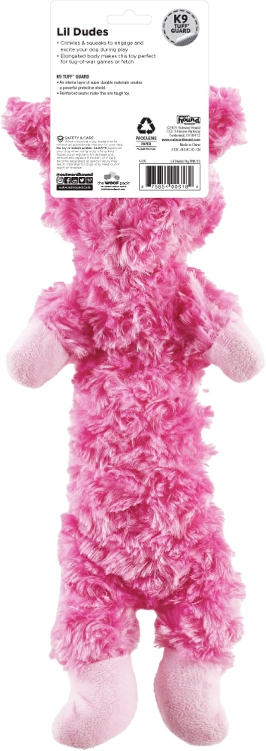 image:imageOutward Hound by Charming Pet Animates Lamb Plush Squeaky Dog ToyLil Dudes Pig
