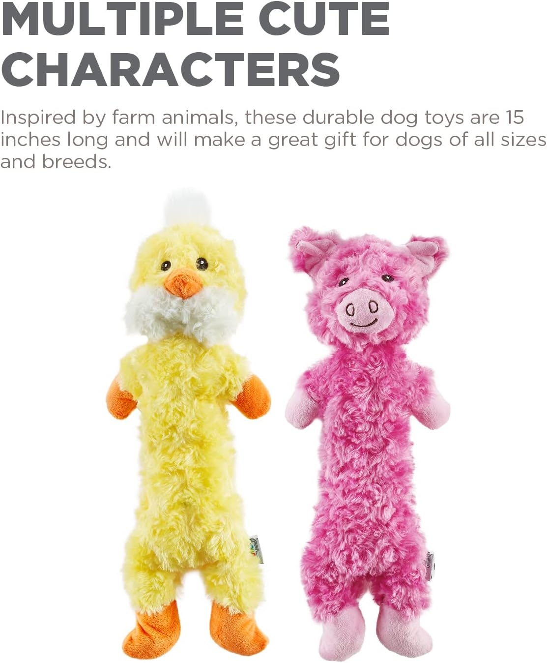 image:imageOutward Hound by Charming Pet Animates Lamb Plush Squeaky Dog ToyLil Dudes Pig