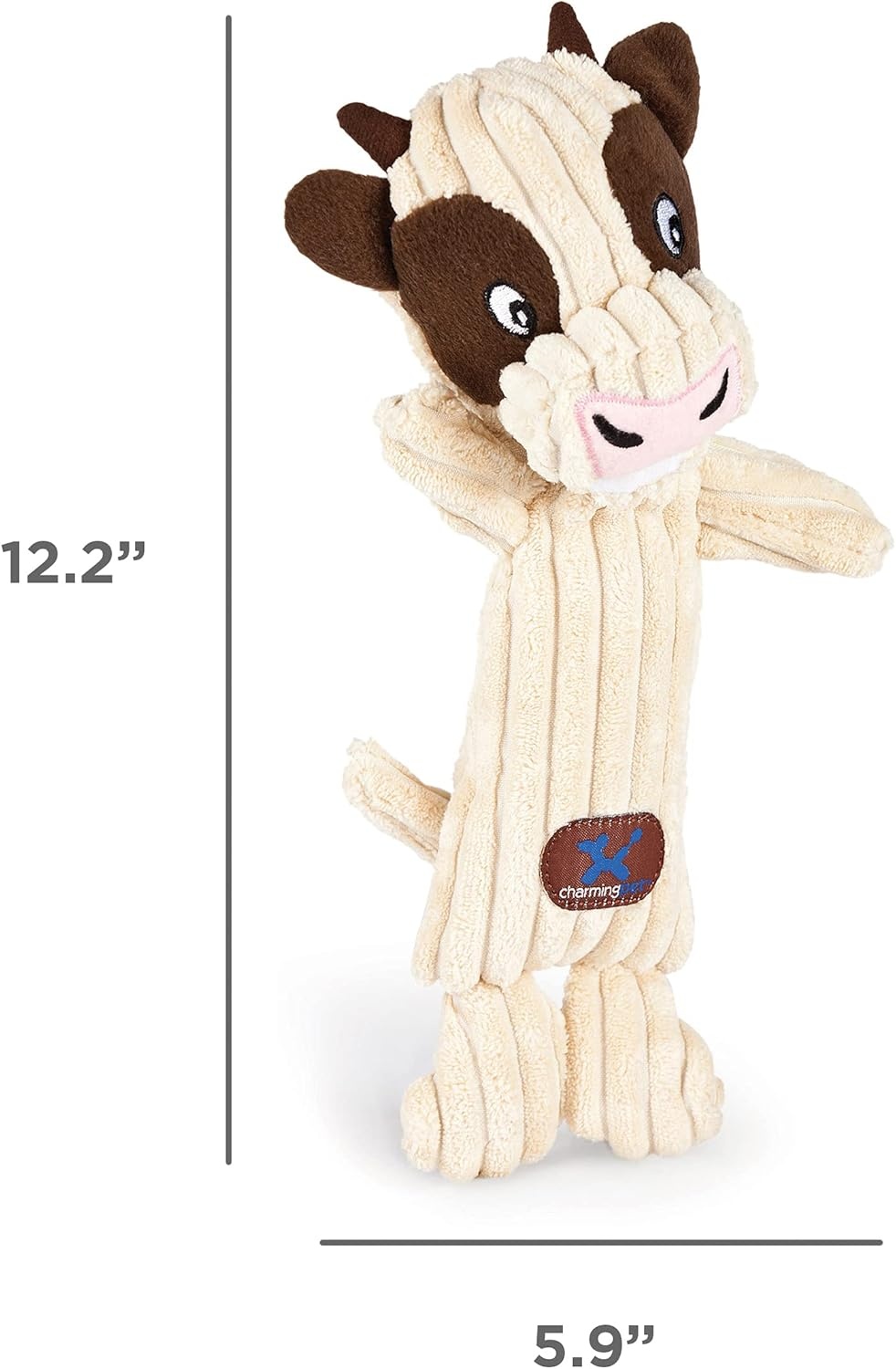 image:imageOutward Hound by Charming Pet Animates Lamb Plush Squeaky Dog ToyTennis Heads Cow