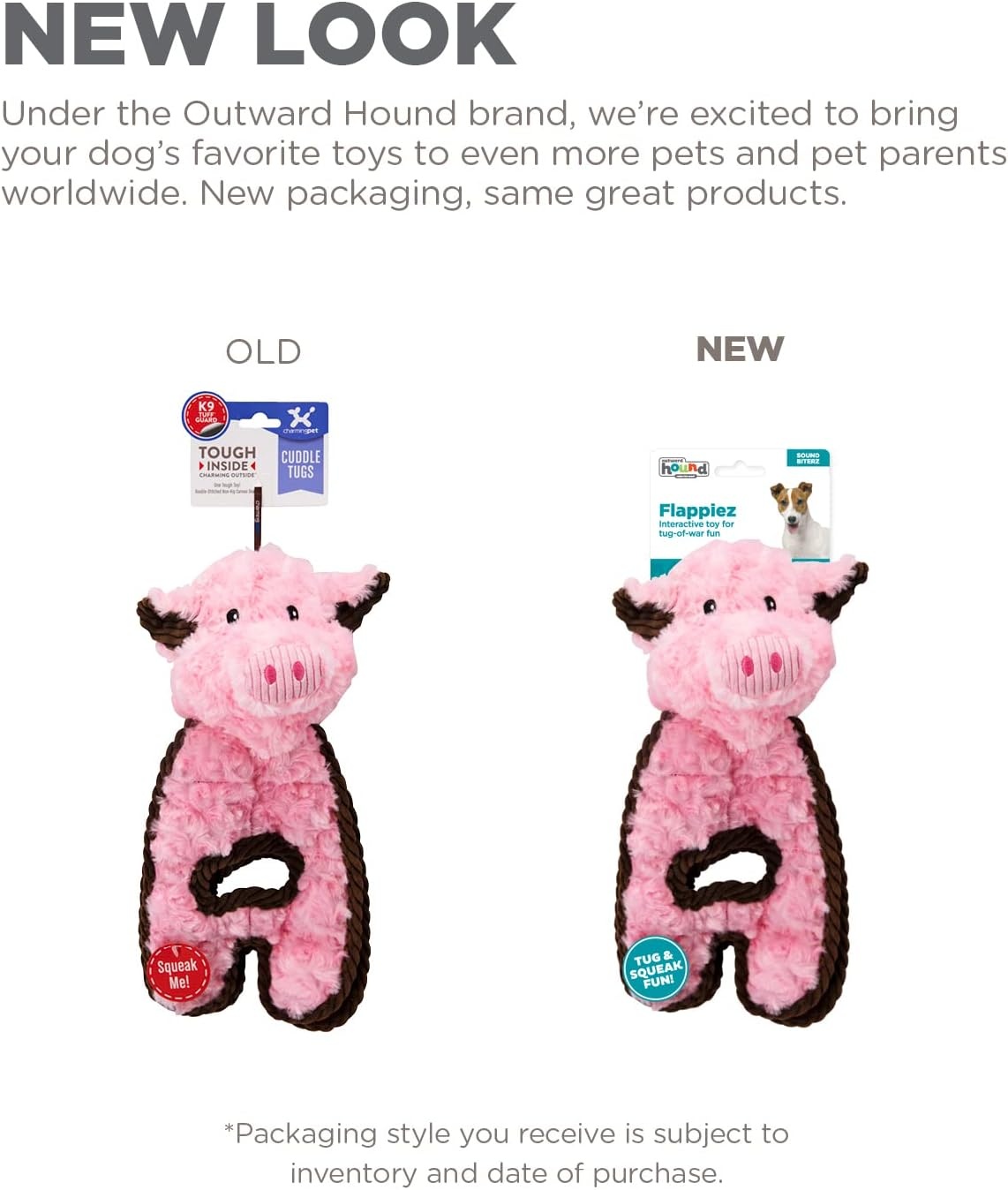 image:imageOutward Hound by Charming Pet Animates Lamb Plush Squeaky Dog ToyTugs Pig