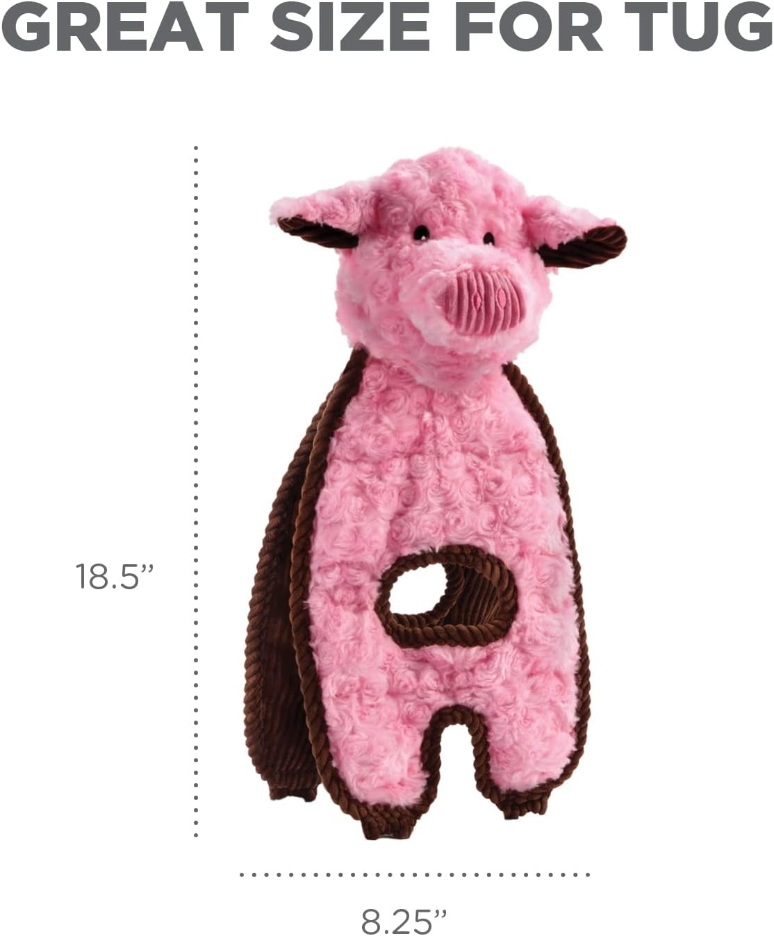 image:imageOutward Hound by Charming Pet Animates Lamb Plush Squeaky Dog ToyTugs Pig
